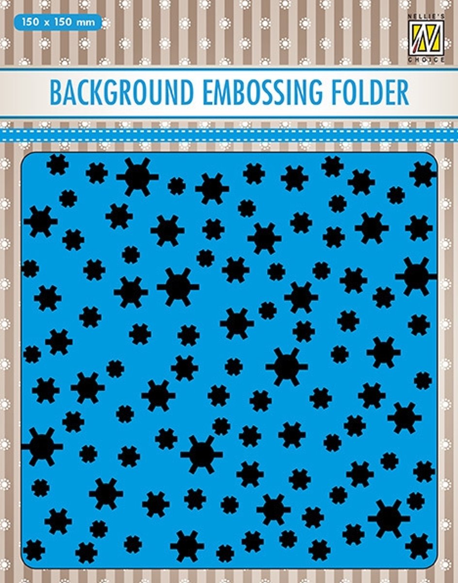 EEB021 Background embossing folders Snowflakes